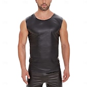 olcso Matt-Póló Bőrruházat Trikó Farsangi jelmez Férfi Matt Spandex Ruha mert Teljesítmény Klub Rúdtánc Mindszentek napja Farsang Felnőttek