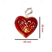 abordables Guirlandes lumineuses à piles-Guirlande lumineuse élégante pour réception de mariage, 1 pièce de 1,65 m à 10 LED, pour la Saint-Valentin, en fer, pour une demande en mariage, un festival, une atmosphère intérieure, une