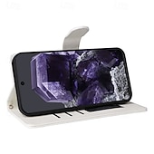 お買い得  その他のスマホケース-電話 ケース 用途 ピクセル9プロ Pixel 8 Pro Pixel 8 ピクセル9 Pixel 7 Pro フリップカバー スタンド付き リストストラップ付き カード挿入口 レトロ風 TPU PUレザー