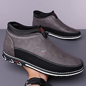 levne Pánské nazouváky a mokasíny-pánské slip-on ležérní mokasíny s umělou kůží a dvoubarevným designem – pohodlné a stylové pro každodenní nošení