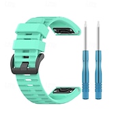 levne Pásky na hodinky Garmin-Pásek hodinek pro Garmin Fenix 8 51mm 7X Pro 6X 5X Plus Epix Pro Tactix 7 Amoled Instinct 2X Quatix Enduro Descent Mk2i Mk2 26mm Silikon Výměna, nahrazení Popruh Nastavitelný Sportovní značka Náramek