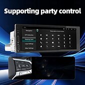 abordables Electrónica para el coche-Navegación por Android para coche universal con chip único de 6,86 pulgadas, imagen de marcha atrás, Carplay inalámbrico, máquina todo en uno para Jeep Chrysler 300C