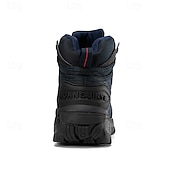 abordables Botas de montaña-Botas de senderismo acolchadas para hombre: ligeras, impermeables, suela antideslizante, diseño de caña alta, ideales para aventuras al aire libre.