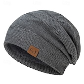 economico Cappello a cuffia-Per uomo Unisex Cappello a cuffia Cappelli invernali Berretti 骷髅头毛线帽 Cappello lavorato a maglia Nero Vino Poliestere Lavorato a maglia Accogliente Da tutti i giorni Per uscire Tinta unita / tinta