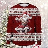 levne Vtipné vánoční mikiny a mikiny-Ježíšek Paní Klausová Pullover Vtipná vánoční mikina 3D Vánoce Legrační Pro Pro páry Pánské Dámské Dospělé Vánoce Karneval 3D tisk Párty Festival