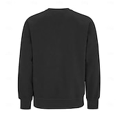 billiga Herrarnas Elite Huvtröjor &amp; Sweatshirts-Herr Tröja Svart Mörkgrå Rund hals Slät Ledigt Dagligen Sport icke-tryck Grundläggande Träning Höst Vinter Kläder Pull Tröjor Långärmad