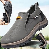 preiswerte Herrenpantoletten &amp; -slipper-Beige Herren-Outdoor-Schuhe zum Reinschlüpfen mit rutschfester, robuster Sohle und schwarzen Akzenten – bequemes Freizeitschuhwerk für den Alltag