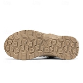 abordables Botas de montaña-Botas de senderismo acolchadas para hombre: ligeras, impermeables, suela antideslizante, diseño de caña alta, ideales para aventuras al aire libre.