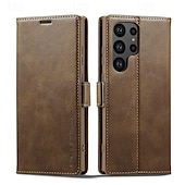Недорогие Чехлы для Samsung-телефон Кейс для Назначение SSamsung Galaxy S24 S24 Ultra Plus S24 ФЭ S23 S22 S21 S20 Ultra Plus FE A54 A34 A14 А53 A52 Samsung A13 5G Откидная крышка со стендом Магнитный Разъем для карты Ретро