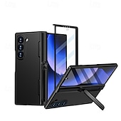 Недорогие Чехлы для Samsung-телефон Кейс для Назначение Z-сгиб 6 Кейс на заднюю панель со стендом Защита от удара Ретро ТПУ ПК