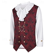 levne Topy-Viktoria Tarzı Středověké Renesanční Cosplay kostým Maškarní Tričko Ren Faire Princ Upír Poskakující Pánské Fantazie Královský Steampunk předvečer Všech svatých Karneval Plesová maškaráda Večírek