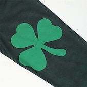 halpa St. Patrick&amp;#39;s Day -t-paidat-St. Patrickin päivä miesten Henley-paita T-paita graafinen apila kansallislippu Henley vaatteet 3D-printti päivittäin St. Patrickin päivä pitkät hihat nappipainike printti muoti suunnittelija