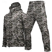 levne Fleece a 3 v 1 bundy-Pánské Dağcı Ceketi Turistická bunda a kalhoty Venkovní maskování Větruvzdorné Přední zip Lehká bunda Celotělové oblečení Celý Zip Kempování a turistika Tmavě šedá Černá Žlutá Armádní zelená Modrá