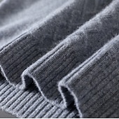 abordables Suéteres y Cárdigans Elite para Hombres-Hombre Jersey Jacquard Tejer Jacquard Color sólido Cuello Barco Prendas de punto Elegante Navidad Regalos de Navidad Ropa Otoño Invierno Azul Marino Azul Real S M L