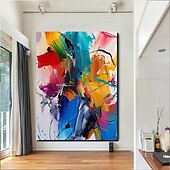 preiswerte Landschaftsgemälde-handgefertigtes Ölgemälde auf Leinwand, Wandkunst, Dekoration, abstraktes Messergemälde, Meerblick rot, für die Inneneinrichtung, gerolltes, rahmenloses, unbelastetes Gemälde