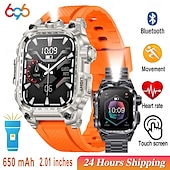 abordables Pulseras inteligentes-696 i121 Reloj inteligente 2.01 pulgada Pulsera inteligente Bluetooth Podómetro Recordatorio de Llamadas Seguimiento del Sueño Compatible con Android iOS Hombre Llamadas con Manos Libres Recordatorio