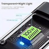 halpa Matkapuhelinkaapelit-3-in-1 100 watin pikalatauskaapeli älykäs supernopea lataustuki moniliitäntäinen lataus usb visuaalinen virtalatauskaapeli yhteensopiva Applen samsung oppo auton pikalatauskaapelin kanssa