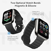 preiswerte Smartwatch-JR-FT5 Plus Smartwatch 1.96 Zoll Smartwatch Fitnessuhr Bluetooth Schlaf-Tracker Herzschlagmonitor Wecker Kompatibel mit Android iOS Damen Herren Freisprechanlage Wasserdicht Benutzerdefiniertes Wählen
