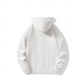 abordables Sudaderas y Sudaderas Elite para Hombres-Hombre Sudadera Negro Blanco Con Capucha Plano Deporte Diario Festivos Algodón Ropa de calle Fresco Casual Primavera &amp; Otoño Ropa Sudaderas con capucha Sudaderas Manga Larga