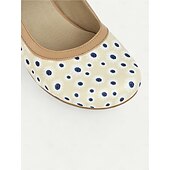 halpa Block Heels-naisten siniset pilkulliset mary jane -korkokengät – keskikorkoiset retrokengät solkihihnalla vintage-vaikutteisiin asuihin ja tanssijuhliin