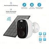 voordelige IP-netwerkcamera&#039;s voor buiten-beveiligingscamera draadloos buiten 3mp beveiligingscamera met zonnepaneel pir menselijke detectie sd-kaart/cloudopslag schijnwerper zonnecamera&#039;s voor beveiliging van woningen