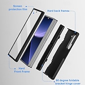 Недорогие Чехлы для Samsung-телефон Кейс для Назначение Z-сгиб 6 Кейс на заднюю панель со стендом Защита от удара Ретро ТПУ ПК