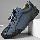 abordables Baskets-baskets décontractées en similicuir marron pour hommes avec lacets élastiques réglables - semelle antidérapante durable, coupe confortable pour un usage quotidien