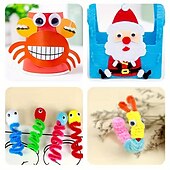 cheap Party Supplies-700PCS Plastic Wiggly Googly Eyes Set for Dolls and Crafts Assorted Sizes 4-12MM Suitable for Ages 14