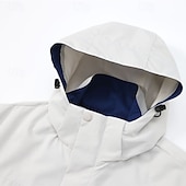 cheap Softshell, Fleece &amp; Hiking Jackets-Men&#039;s Softshell Jacket Hiking Jacket Outdoor Windproof Water Resistant Windbreaker Jacket Traveling Dark Grey Black White Blue Light Grey