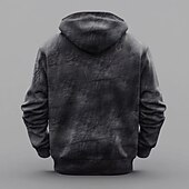economico Felpe da Caccia-Per uomo Lupo Felpe con cappuccio Felpa Moda Cool Manica Lunga Girocollo Feste Ferie Abbigliamento casual alla moda Nero Marrone Coulisse Autunno Inverno progettista