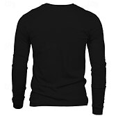 preiswerte Lustige T-Shirts für Männer-Herren Grimasse T Shirt Langarm T-Shirt 3D-Druck Rundhalsausschnitt Hemd Designer Retro Vintage Straße Lässig Täglich Schwarz Sommer Frühling Herbst Bekleidung S M L XL XXL XXXL