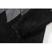 preiswerte Herrenpullover-Herren Pullover Strickpullover Gerippt Stricken Standard Strick Kariert / Gestreift / Chevron Rundhalsausschnitt Modisch Basic Freizeitskleidung Verabredung Bekleidung Herbst Winter Wein Blau S M L
