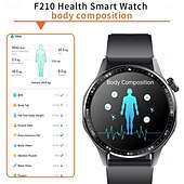 abordables Bracelets connectés-696 F210 Montre intelligente 1.55 pouce Montre intelligente avec bracelet Bluetooth ECG + PPG Podomètre Rappel d&#039;Appel Compatible avec Android iOS Hommes Mode Mains-Libres Rappel de Message IPX-0
