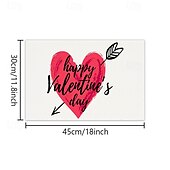 cheap Placemats &amp; Coasters &amp; Trivets-Valentine&#039;s Day Placemats Set of 4 Romantic and Decorative Table Mats Featuring Heart or Rose Patterns Durable and Heat-Resistant Perfect for Adding a Touch of Love to Your Dining Table Decor