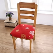 abordables Couverture de chaise de salle à manger-Housse de siège de chaise extensible et durable, idéale pour protéger et rafraîchir les sièges de chaise, ajoute confort et style aux chaises de salle à manger, de bureau ou de salon