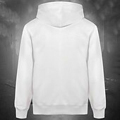baratos moletons 3d masculinos-Homens Cruz Moletons Moletom Casacos Moletom com capuz Gola Redonda Moda Impressão 3D Festa Feriado Streetwear Branco Com Cordão Outono Inverno Designer