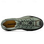 abordables Baskets-baskets décontractées en similicuir marron pour hommes avec lacets élastiques réglables - semelle antidérapante durable, coupe confortable pour un usage quotidien