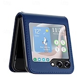 Недорогие Чехлы для Samsung-телефон Кейс для Назначение SSamsung Galaxy Z-флип 6 Z Flip 5 Z Flip 4 Z Flip 3 Откидная крышка Защита от удара Ретро ПК Кожа PU