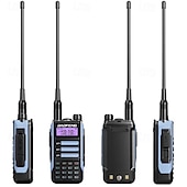 preiswerte Schutz &amp; Sicherheit-1 Stück Walkie-Talkie Tri-Band professionelles Jagd-Schinken wasserdichtes Langstrecken-Typ-C-Ladegerät VHF UHF tragbares Zweiwegeradio