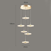 billige Unike lysekroner-180 cm Enkelt design Øyesign Anheng Lys Metall Akryl galvanisert Malte overflater Moderne Nordisk stil 110-120V 220-240V