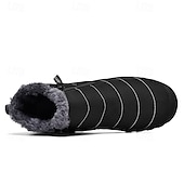 abordables Botas de invierno y nieve-Botas de nieve de invierno amarillas para hombre: impermeables, con forro de piel, cierre de cremallera, botines cálidos antideslizantes para clima frío