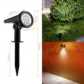 economico Fari Esterni-faretto da giardino impermeabile a 7 LED/10 LED alimentato ad energia solare, luce da parete esterna regolabile per luce da parete esterna per patio