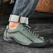 abordables Baskets-baskets décontractées en similicuir marron pour hommes avec lacets élastiques réglables - semelle antidérapante durable, coupe confortable pour un usage quotidien