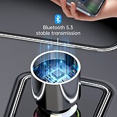 お買い得  車用Bluetoothキット/ハンズフリー-FMトランスミッター、車載MP3プレーヤー、急速充電、QC 3.0、ハンズフリー通話、デュアルPD充電器、Bluetooth
