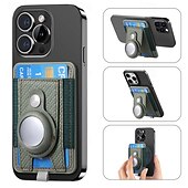 economico Cover per iPhone-telefono Custodia Per iPhone 16 Pro Max Plus iPhone 15 Pro Max Plus Universali Custodia ad adsorbimento magnetico Con supporto A calamita Supporto a molla TPU pelle sintetica