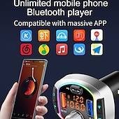 お買い得  車用Bluetoothキット/ハンズフリー-pd18 FMトランスミッター カーMP3プレーヤー デュアルUSBハンズフリーBluetoothアダプター