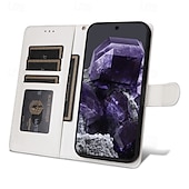 お買い得  その他のスマホケース-電話 ケース 用途 ピクセル9プロ Pixel 8 Pro Pixel 8 ピクセル9 Pixel 7 Pro フリップカバー スタンド付き リストストラップ付き カード挿入口 レトロ風 TPU PUレザー
