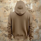 baratos Gótico &amp; Crânio-Homens Caveiras Moletons Casacos Moletom com capuz Gola Redonda Moda Impressão 3D Feriado Para Noite Streetwear cáqui Com Cordão Outono Inverno Designer
