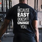 זול חולצות ספורט וחדר כושר-בגדי ריקוד גברים סלנג מצחיק חולצה קצרה שרוולים קצרים חולצה קצרה הדפסת תלת מימד צווארון עגול קצר חולצה אופנתי בגדי ספורט ומנוחה ספורט חוץ חדר כושר שחור קיץ אביב ביגוד S M L XL XXL XXXL