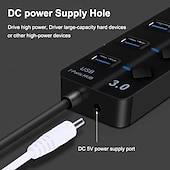 cheap USB Hubs-USB 3.0 Hubs 7 Ports 7-in-1 USB Hub with USB3.0*7 5V / 2A Power Delivery For Laptop